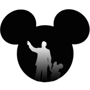 Fan de Disney silhouette Walt et mickey